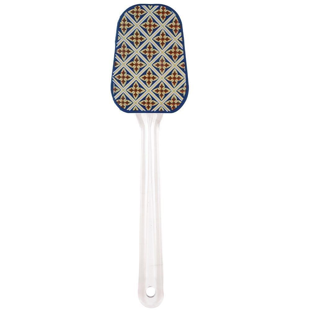 Espátula De Silicone Estampada Havan Casa 25Cm - Azul Losango