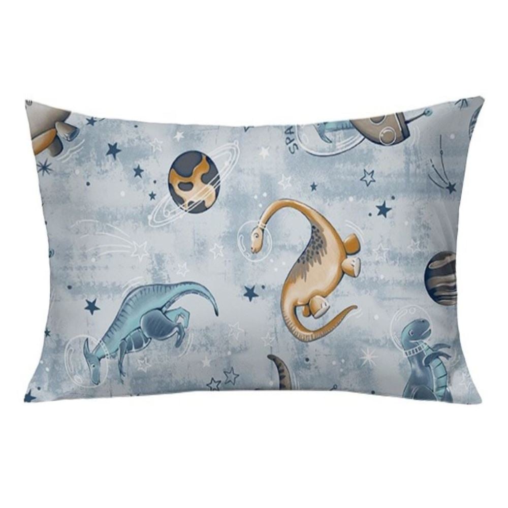 Fronha Avulsa Infantil Malha Estampada Havan Casa - Astrossauro Denin