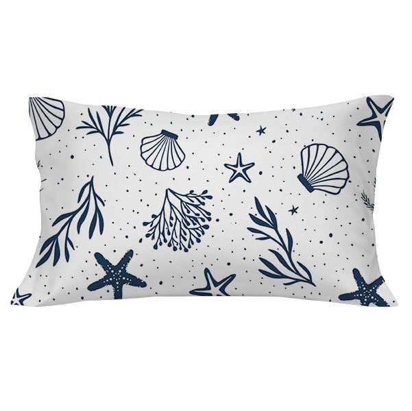 Fronha Avulsa Malha Estampada Havan Casa - PACIFICO/AZUL MARINHO
