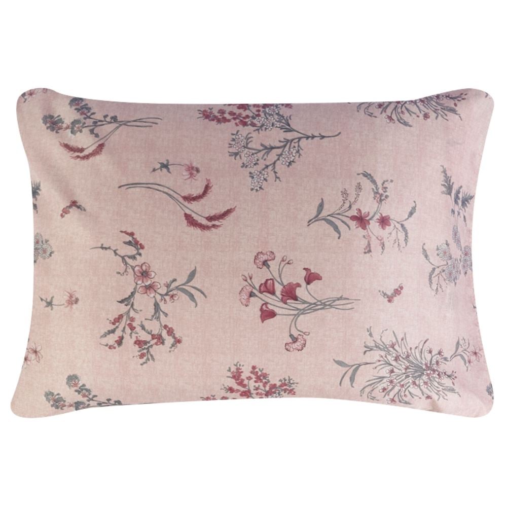 Fronha Avulsa Microfibra Estampada Havan Casa - Sadi Flowers Rosa