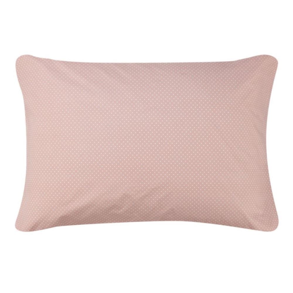 Fronha Avulsa Percal 100% Algodão Buona Fortuna - Poa Rosa