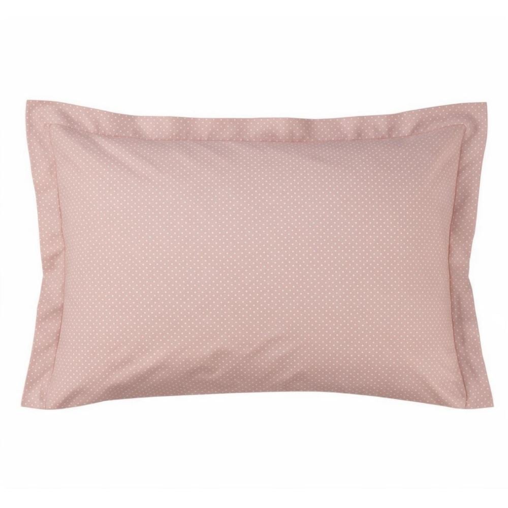 Fronha Avulsa Percal 100% Algodão Buona Fortuna - Poa Rosa