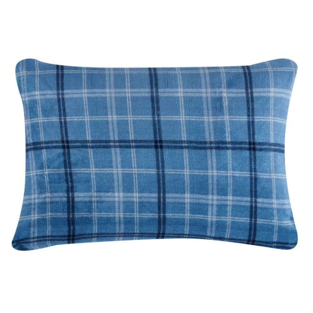 Fronha Avulsa Plush Estampada Havan Casa - Enzo Azul
