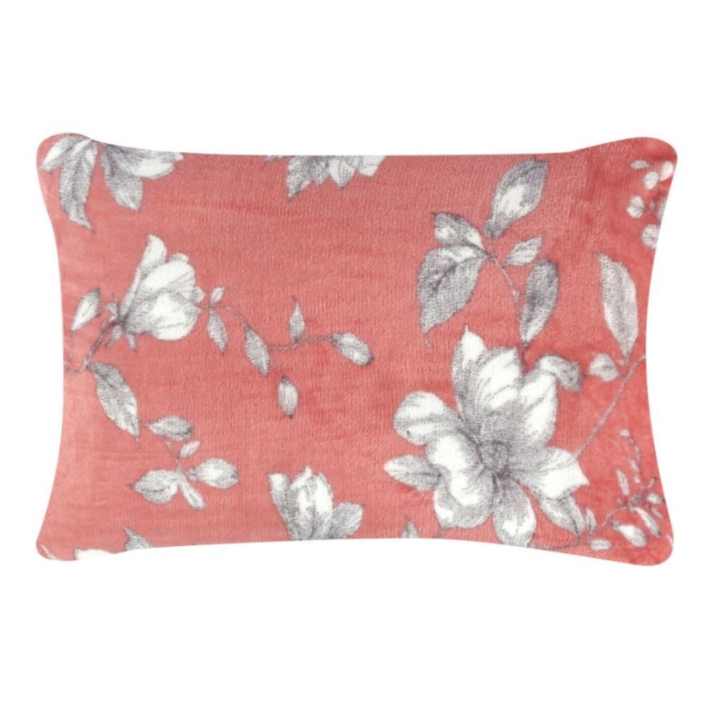 Fronha Avulsa Plush Estampada 50Cmx70cm Havan Casa - Livia Floral Rosa