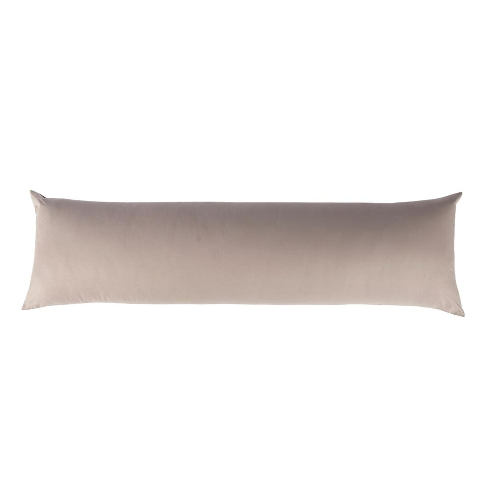 Fronha de Travesseiro Corporal 40 X 130 cm Buona Fortuna - Cinza Prata Liso