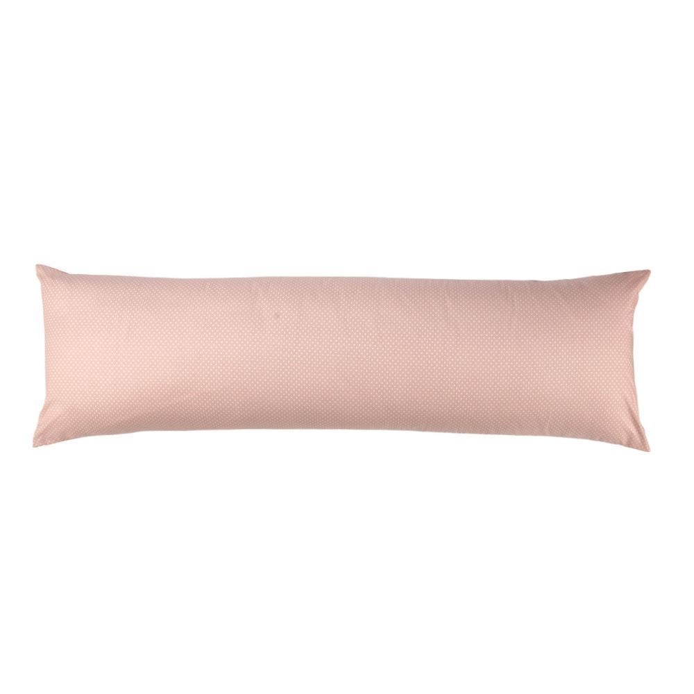 Fronha de Travesseiro Corporal 40 X 130 cm Buona Fortuna - Poa Rosa