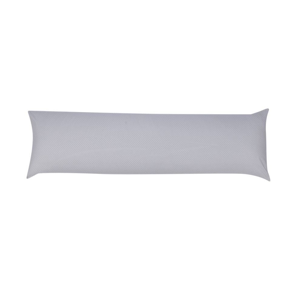 Fronha de Travesseiro Corporal 40 X 130 cm Buona Fortuna - Poa Prata