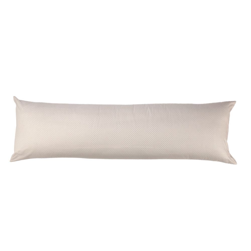 Fronha de Travesseiro Corporal 40 X 130 cm Buona Fortuna - Poa/Cru