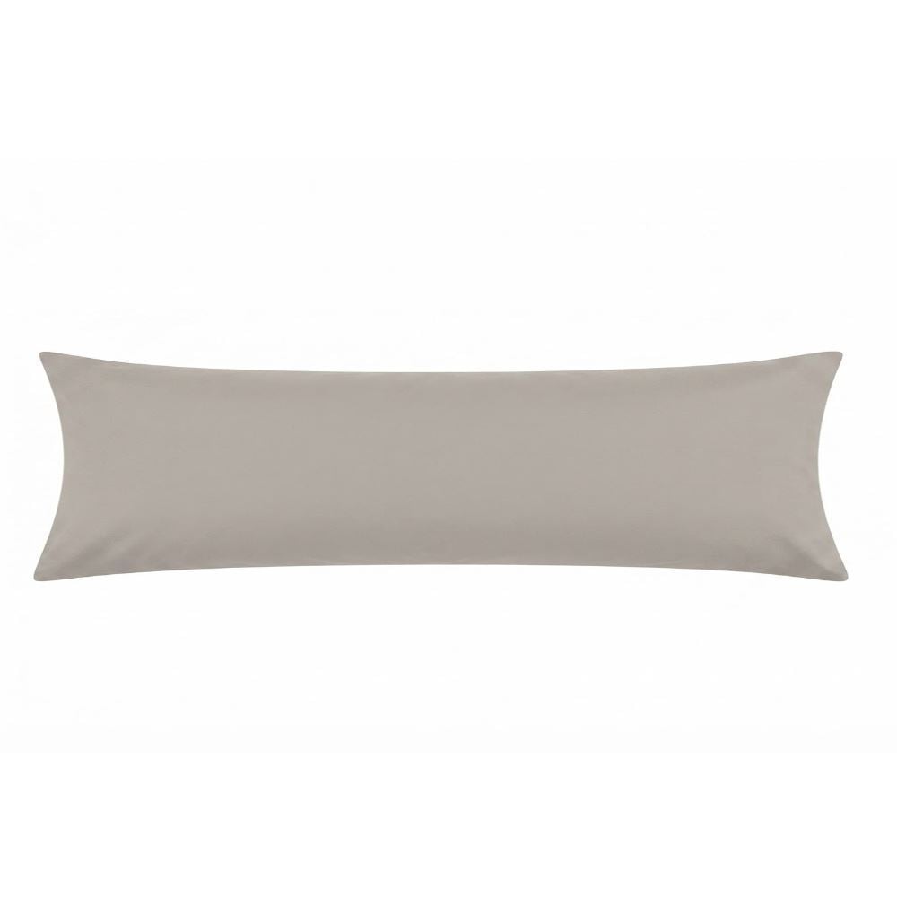 Fronha de Travesseiro Corporal 40Cm X 1,30M Buona Fortuna - Cinza Prata Liso Novo