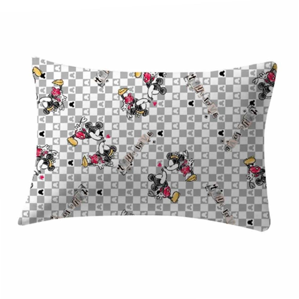 Fronha Estampada 48X68cm Disney - True Love Cinza