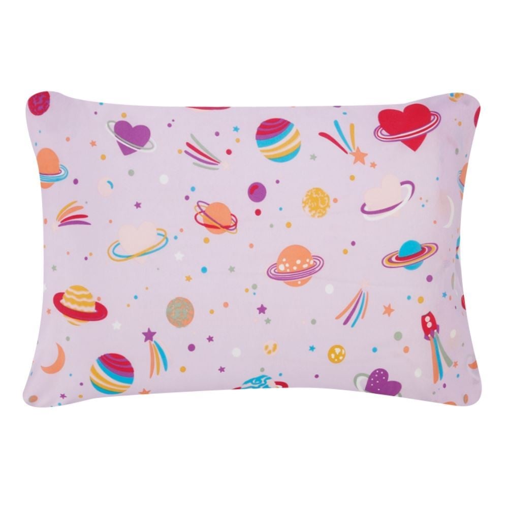 Fronha Avulsa Infantil Microfibra Havan Kids 1 Pç - Galaxy Girl Rosa