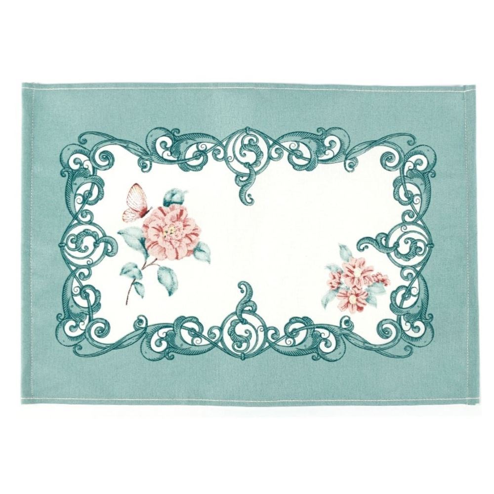 Fundo de Prato 45 X 31 cm Clean Athenas Döhler - Borboletas