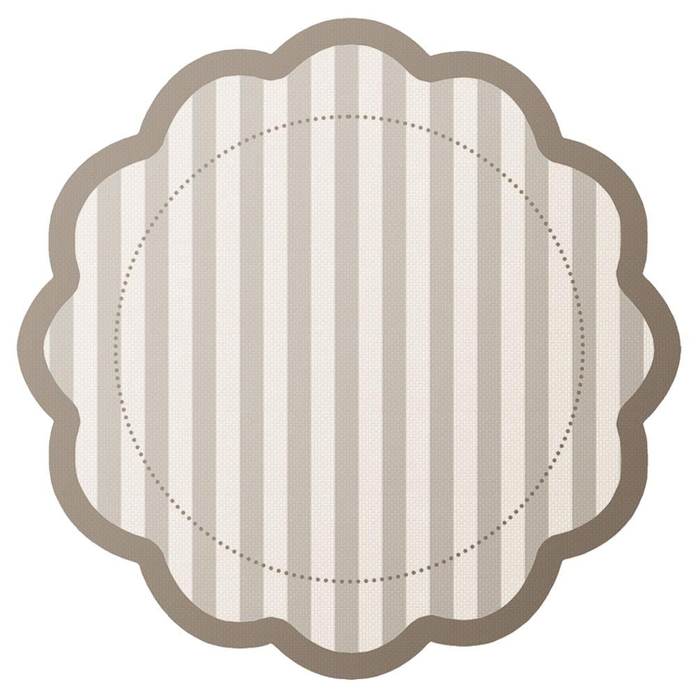 Fundo de Prato Viena 40 cm Havan Casa 2027 - BEGE LISTRAS