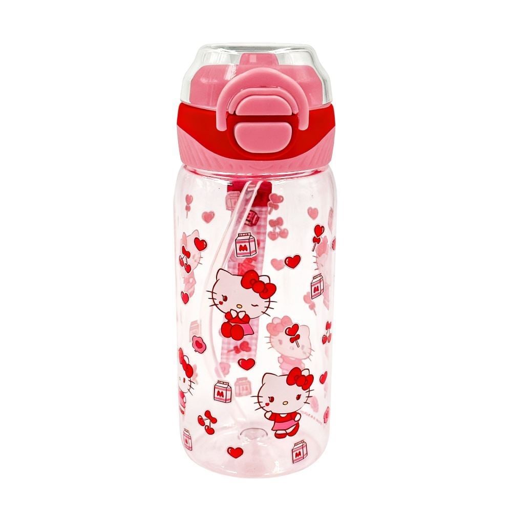 Garrafa de Água 550Ml Sanrio - Hello Kitty Vermelho