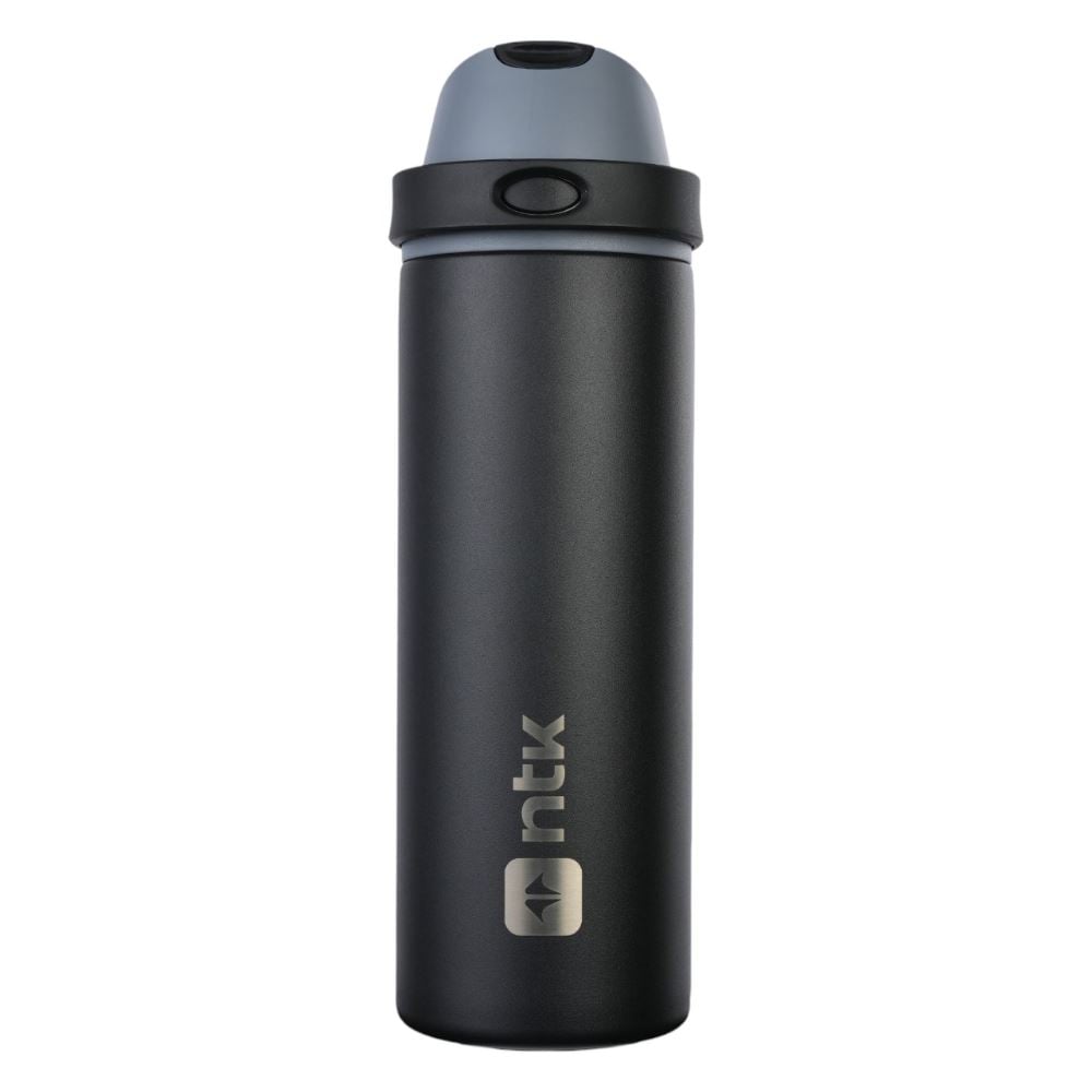 Garrafa Squeeze Térmica Isomax Straw 710Ml Nautika - Preto