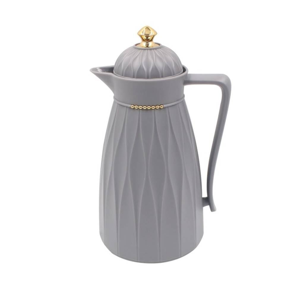 Garrafa Térmica com Topo Dourado Havan Casa 1 Litro - Cinza