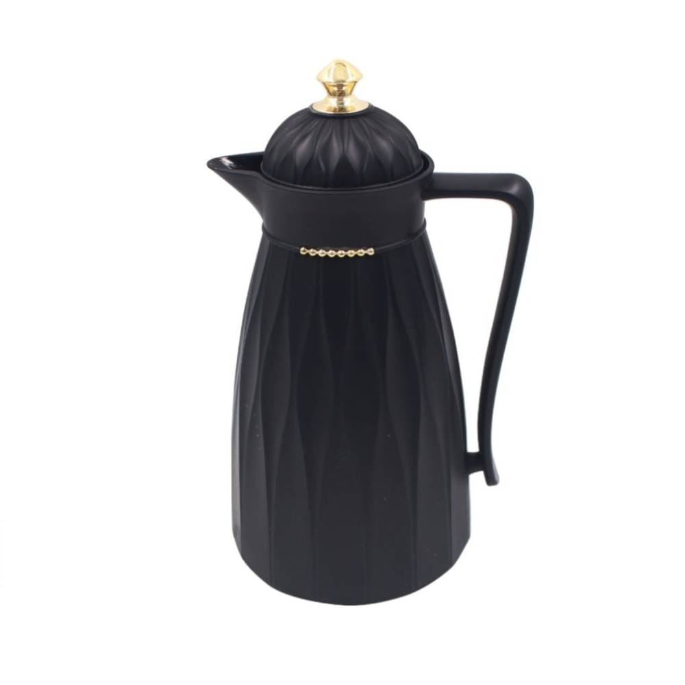 Garrafa Térmica com Topo Dourado Havan Casa 1 Litro - Preto