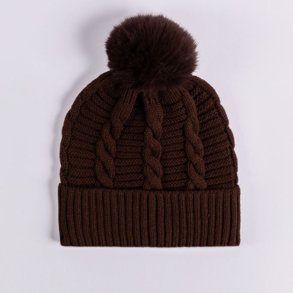 Gorro Feminino Em Tricot Boby Blues Marrom