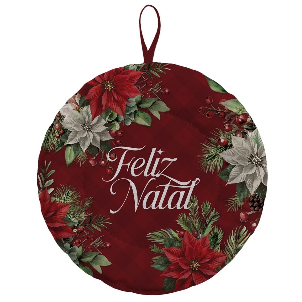 Guirlanda Decorativa de Natal Havan Casa - Vermelho