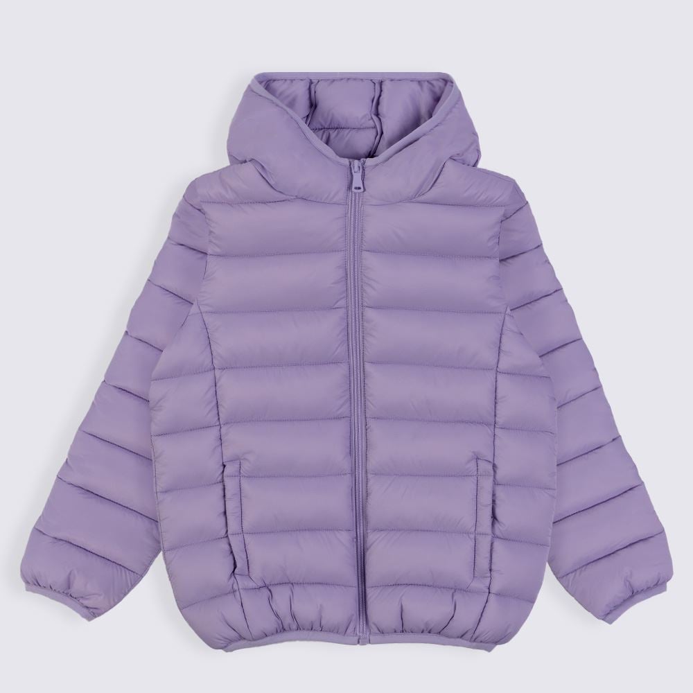 Jaqueta Infantil Aspen Menina 4 a 10 Anos Com Capuz Marmelada Lilas