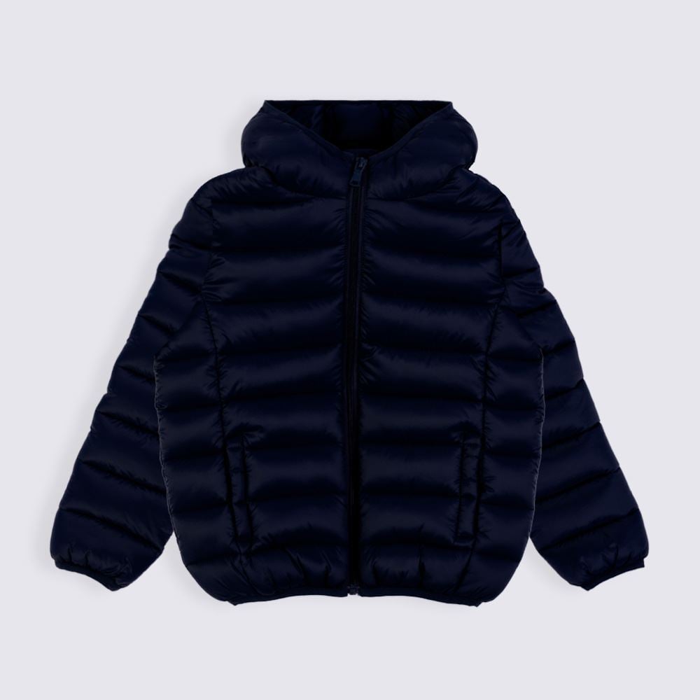 Jaqueta Infantil Aspen Menino 1 a 3 Anos Com Capuz Yoyo Kids Azul Marinho