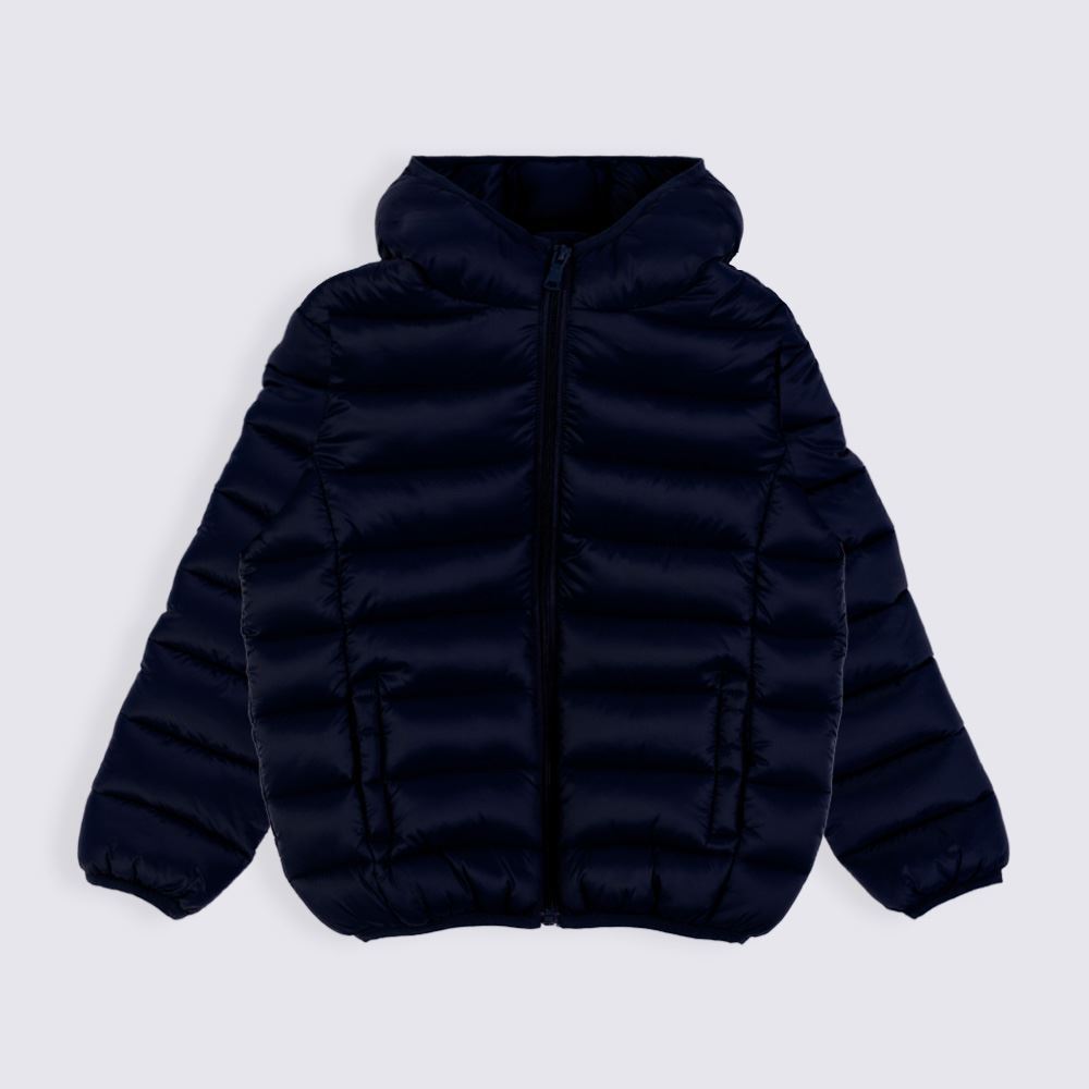 Jaqueta Infantil Aspen Menino 1 a 3 Anos Com Capuz Yoyo Kids Azul Marinho