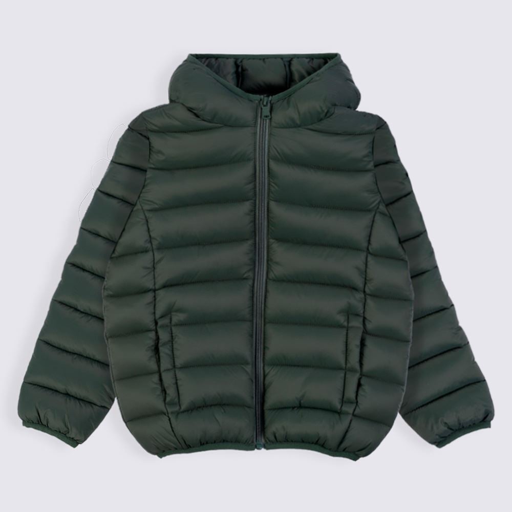 Jaqueta Infantil Aspen Menino 4 a 10 Anos Com Capuz Hot Dog Verde