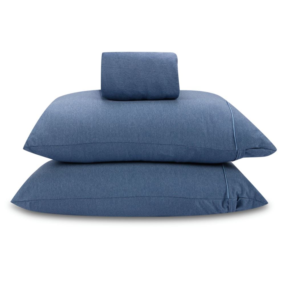 Jogo de Cama Casal Milano Havan Casa 3 pçs - Azul Lua