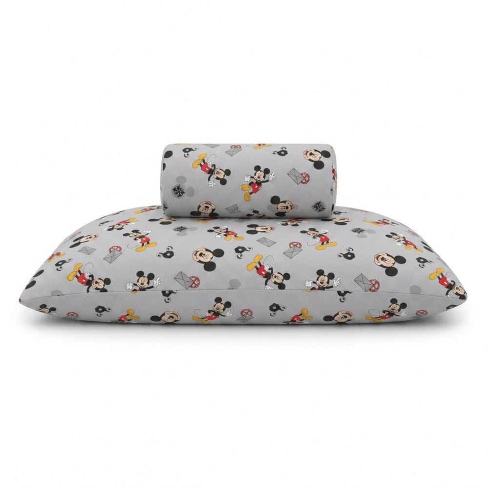 Jogo de Cama Infantil Solteiro Disney by Hedrons 2 pçs - Mickey Work Rotativo