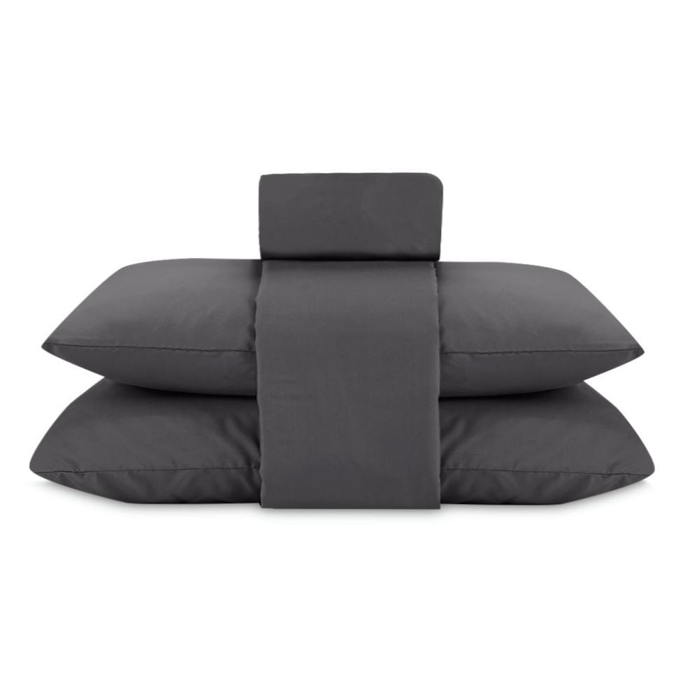 Jogo de Cama King Elegance Liso Havan Casa 4 Peças - Chumbo