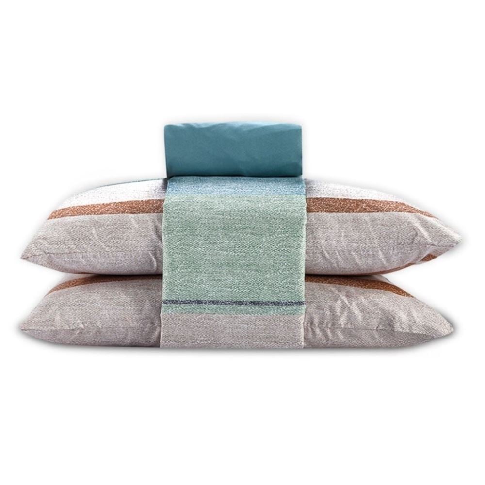 Jogo de Cama King Elegance Havan Casa 4 pçs - Paladio Listra Verde