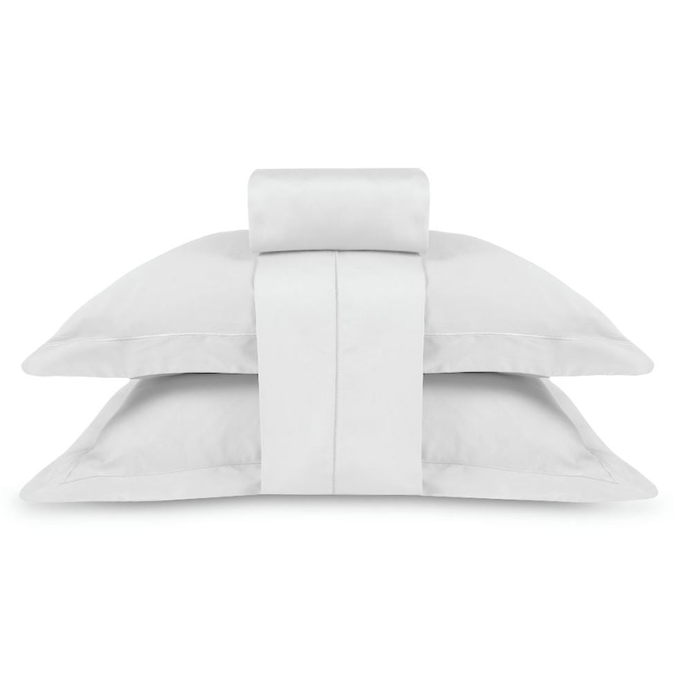 Jogo de Cama Queen 300 Fios Ponto Cheio Buona Fortuna - Branco