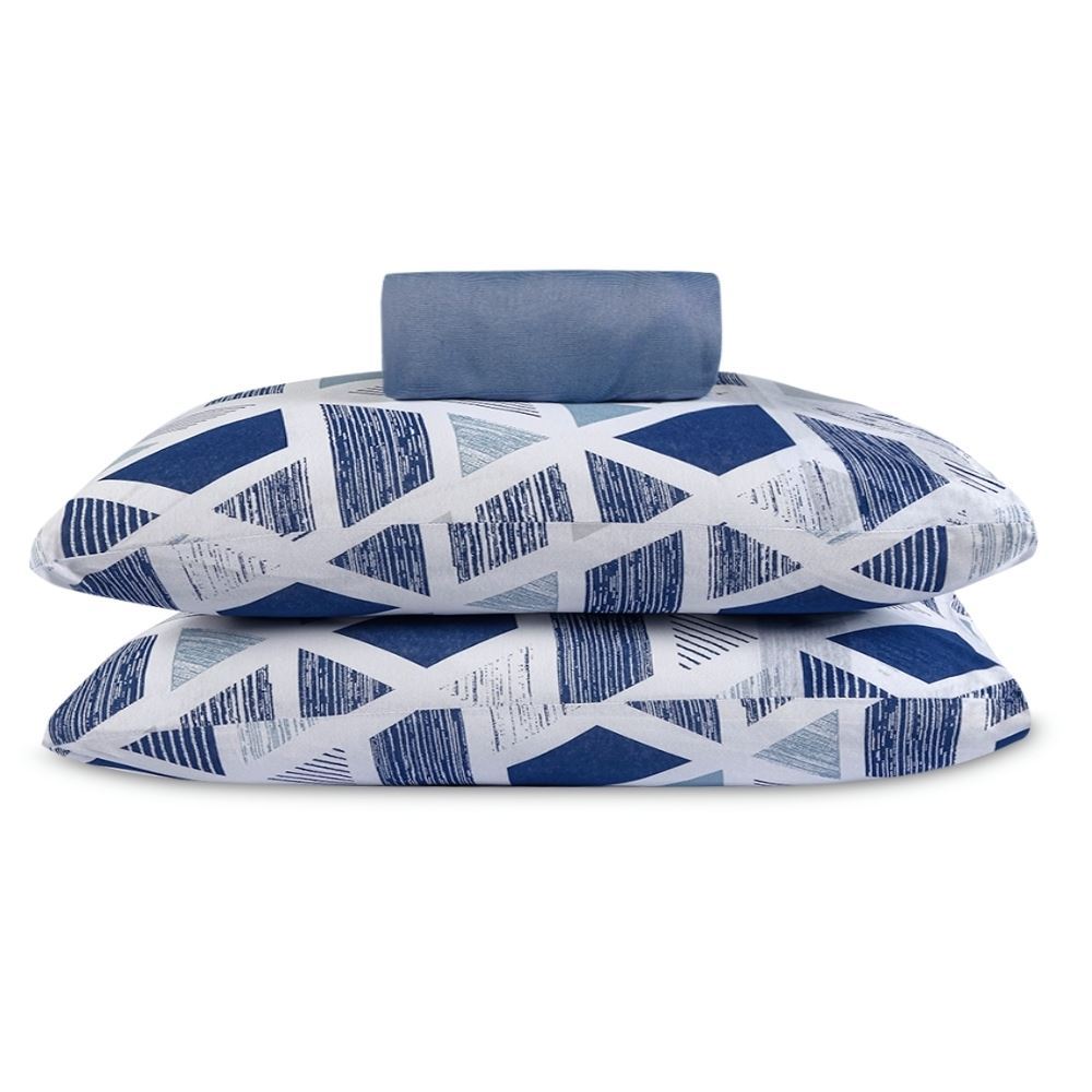 Jogo de Cama Queen Malha Havan Paris 3 pçs Havan Casa - Pipa Azul Jeans