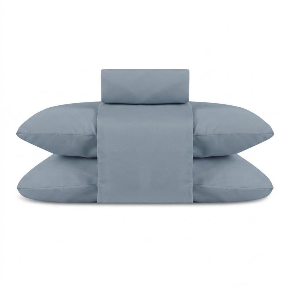 Jogo de Cama Queen Elegance Liso Havan Casa 4 Peças - Azul