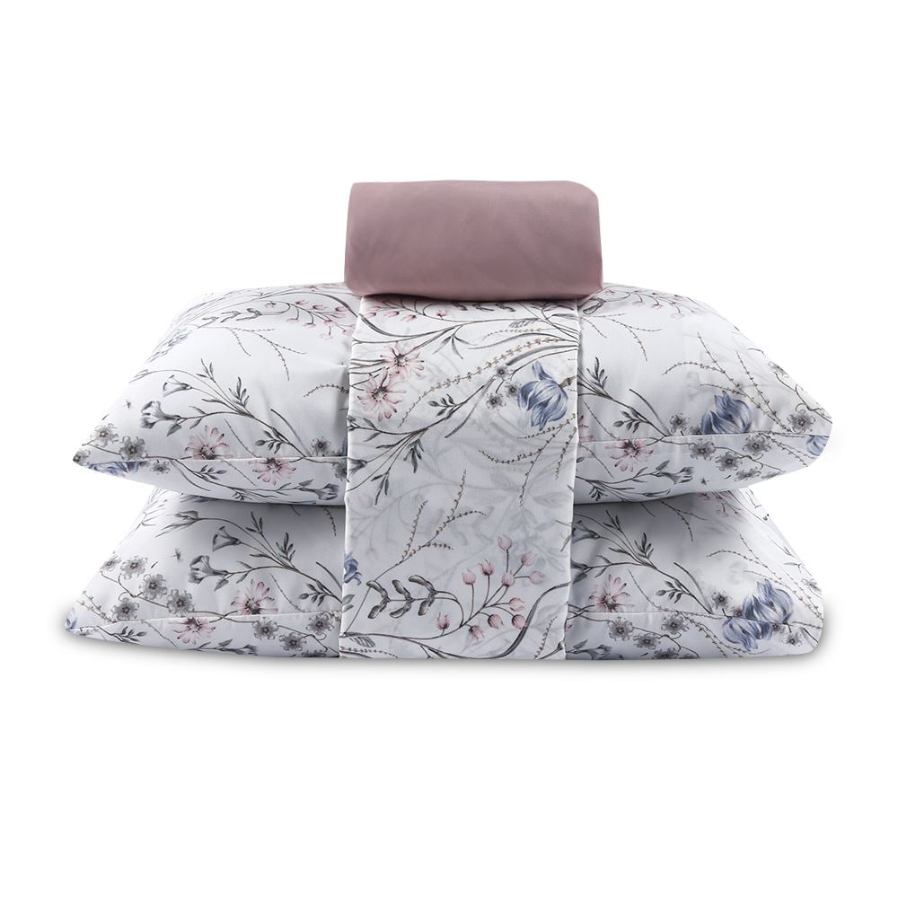 Jogo De Cama Queen Elegance Havan Casa 4 Pçs - Antique Boeme Marfim