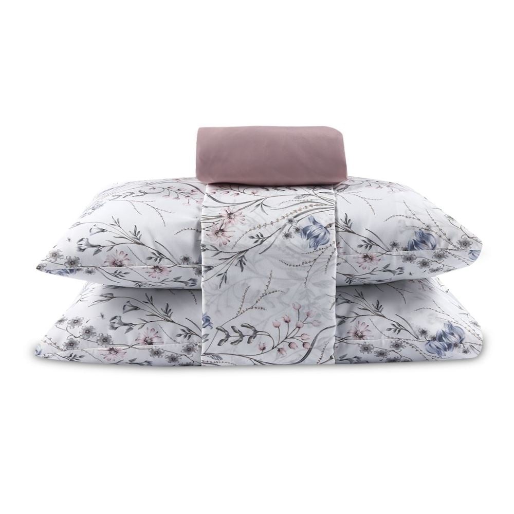 Jogo de Cama Queen Elegance Havan Casa 4 pçs - Antique Boeme Marfim