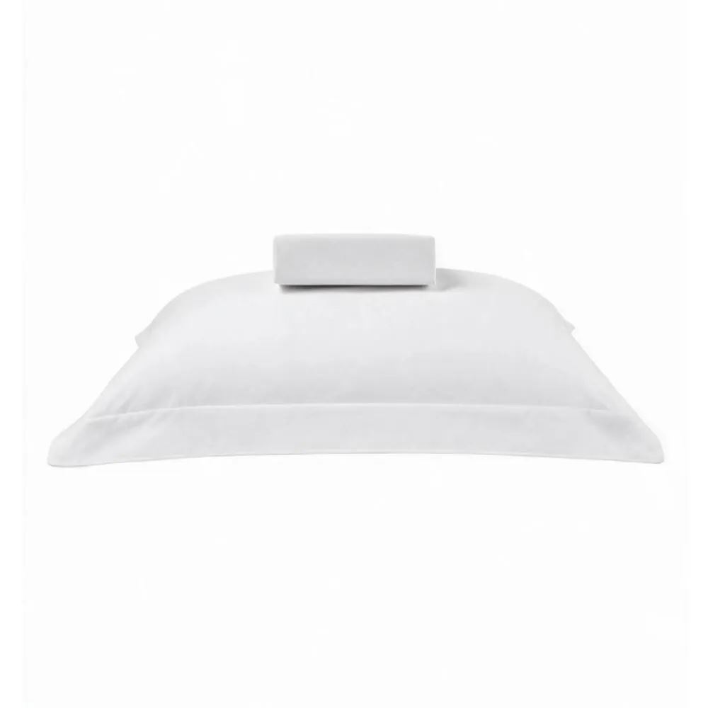 Jogo de Cama Solteiro 100% Algodão Buona Fortuna 2 Peças - Branco Liso