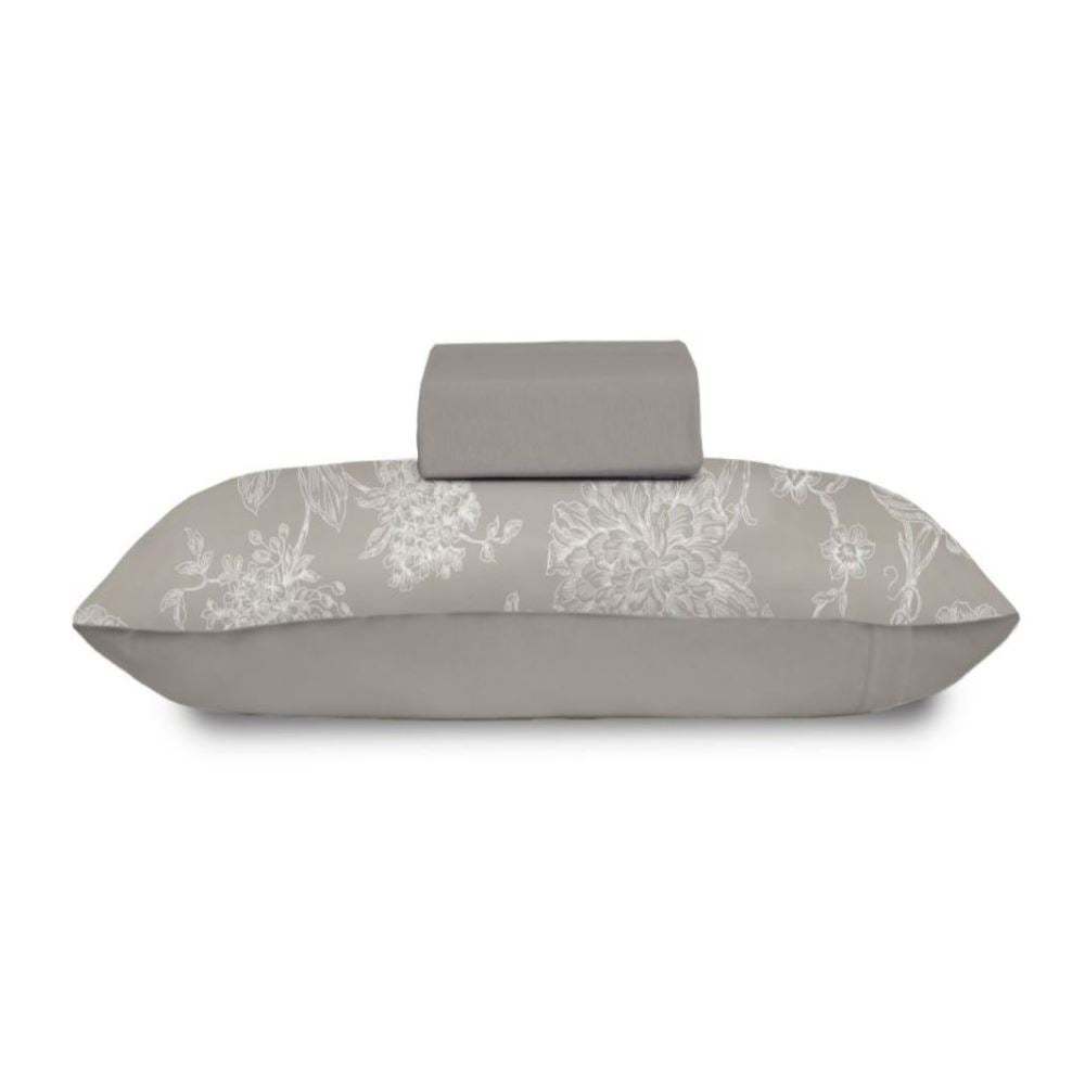 Jogo de Cama Solteiro Malha Havan Casa 2 pçs - Constance Taupe