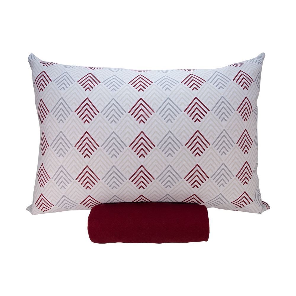 Jogo de Cama Solteiro Malha Solecasa Havan Casa 2 pçs - Setas Bloodstone