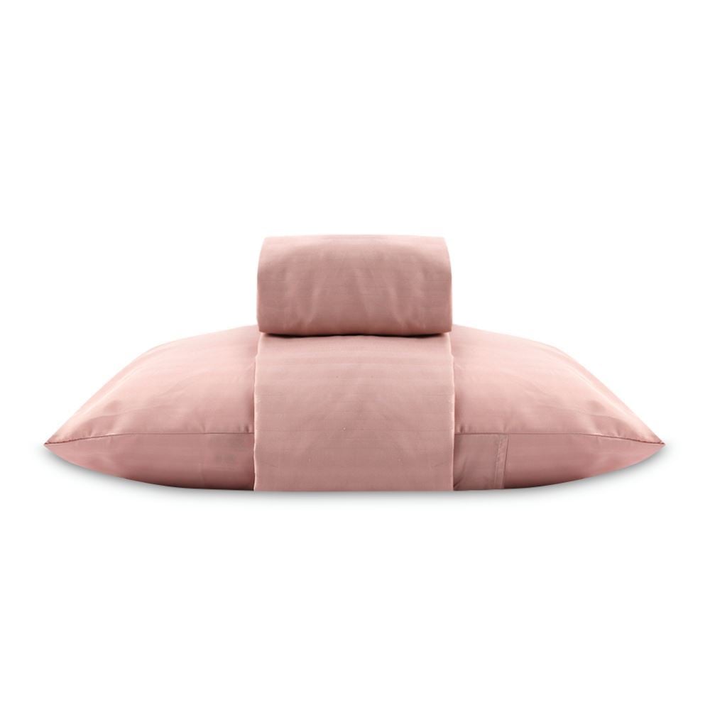 Jogo de Cama Solteiro 3 Peças Stripe Firenze Havan Casa - Rose