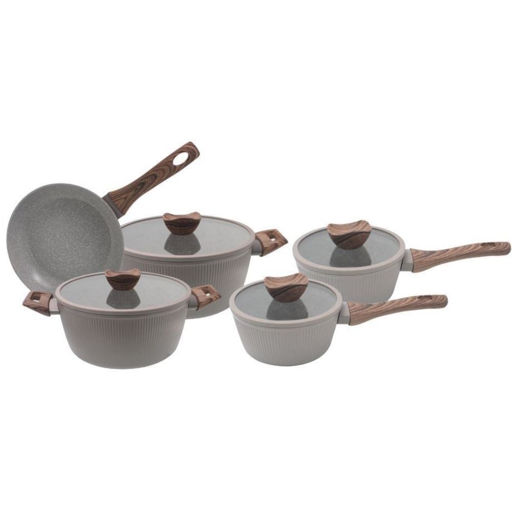 Jogo de Panelas Elegance Indução Havan Casa 5 Peças - Chocolate