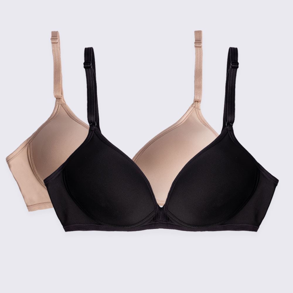 Kit 02 Sutiãs DelRio Em Poliamida Com Bojo D1