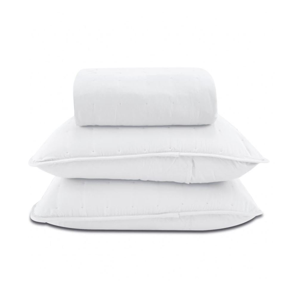 Kit Colcha Casal 100% Poliéster Elegance Havan Casa 3 pçs - Branco