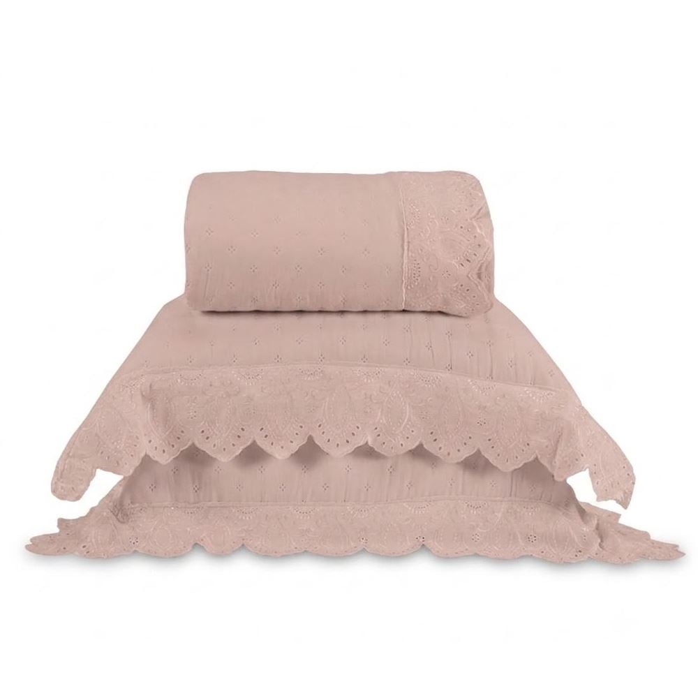 Kit Colcha King 3 Peças Imperial Havan Casa - Rosa