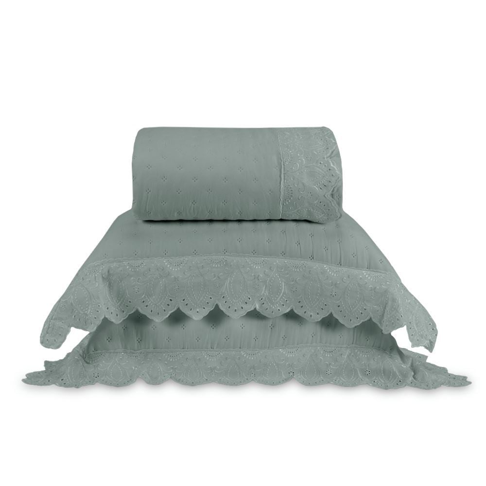Kit Colcha King 3 Peças Imperial Havan Casa - Verde