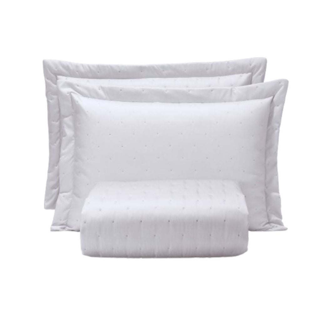 Kit Colcha King Requinte Havan Casa - Branco