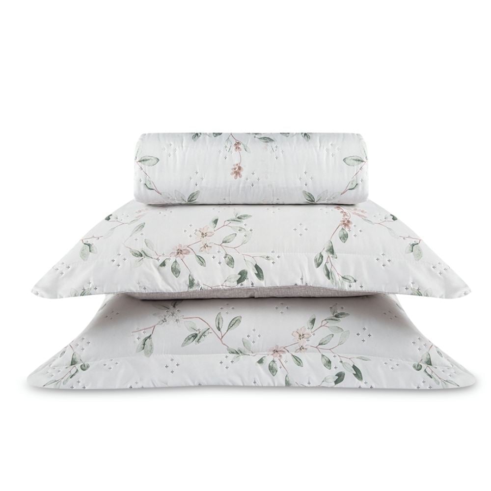 Kit Colcha Queen Elegance 3 Peças 2,40X2,60M Havan Casa - Floral Francis