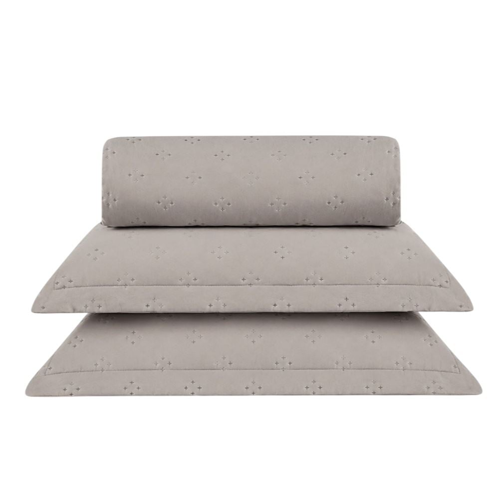 Kit Colcha Queen Elegance Havan Casa 3 pçs - Cru