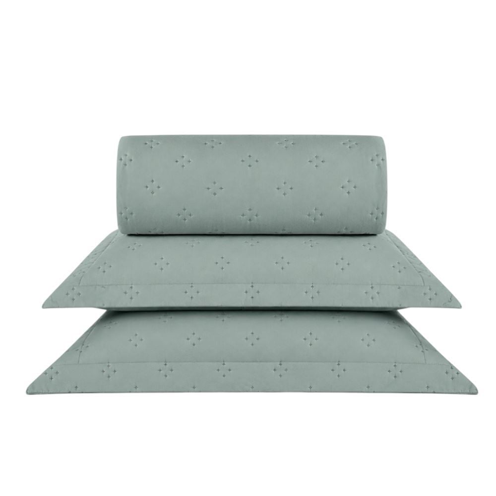 Kit Colcha Queen Elegance Havan Casa 3 pçs - Verde