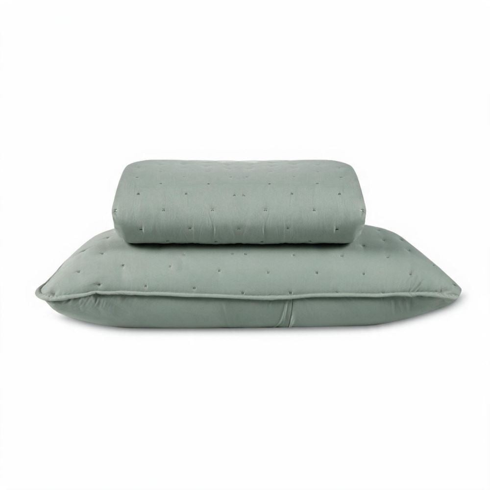 Kit Colcha Solteiro 2 Peças Lisa Elegance Havan Casa - Verde